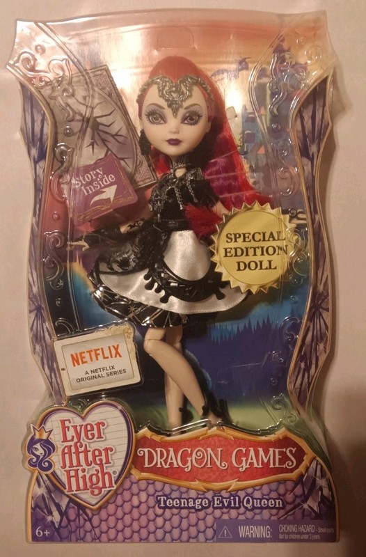 Mattel Ever After High Dragon Games Evil Queen 11in Doll + Acc Boxed MPN DHF97