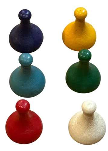 Vintage Clue 1963 Original Board Game Parker Brothers Wood Pieces 6 replacement