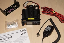 Alinco DR-MD500 Dual Band VHF/UHF Analog Digital Transceiver w/Mic, Manual, Cabl