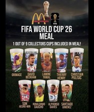 2026 McDONALD'S Fifa World Cup Collector Edition Cups Opened but not used