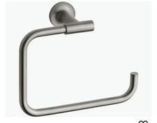 Kohler K-14441-BN Purist Wall Mounted Towel Ring, Brushed Nickel
