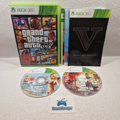 Grand Theft Auto V GTA 5 - Xbox 360 - PAL Deutsch - OVP - Anleitung - Karte