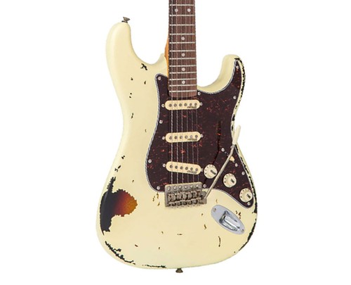 Vintage Icon Series V6 - White over Sunburst - Open Box