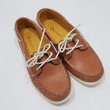 Quoddy Canoe Women's Leather Boat Moccasins Shoes USA Sz 8 EXCELLENT