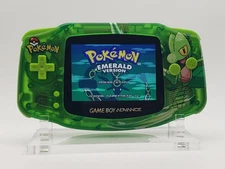 Treecko Gameboy Advance Console - Funnyplaying Laminated IPS Backlit GBA Pokemon