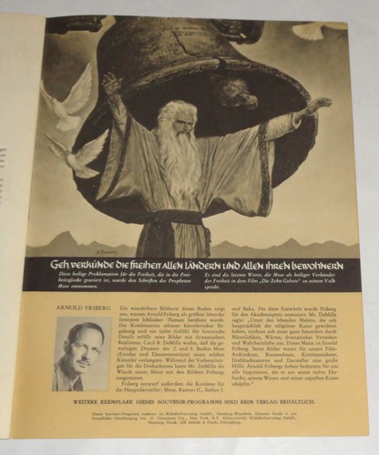 3 German Movie Program Charlton Heston 55 Days At Peking Ben-Hur 10 Commandments - Picture 17 of 23