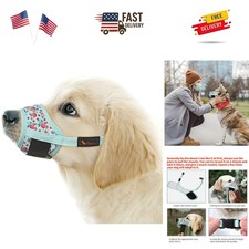 Dog Muzzle,Soft Nylon Muzzle Anti Biting Barking Chewing,Air Mesh Breathable ...