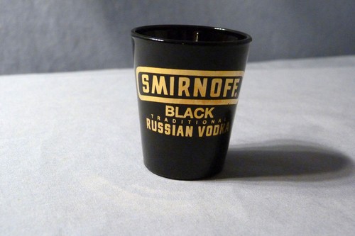 Smirnoff Black Traditional Russian Vodka Shot Glass - 2 15/16" Tall