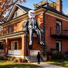 Giant 8FT Halloween Inflatable Skeleton Outdoor Decoration, Blow Up Yard Decor