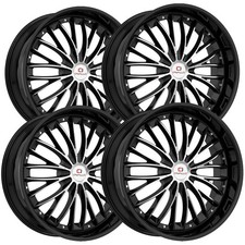 4 Cavallo Clv-42 22x8.5 5x4.55x120 38mm Blackmachined Wheels Rims 22 Inch 4 Cavallo Clv-42 22x8.5 5x4.55x120 38mm Blackmachined Wheels Rims 22 Inch