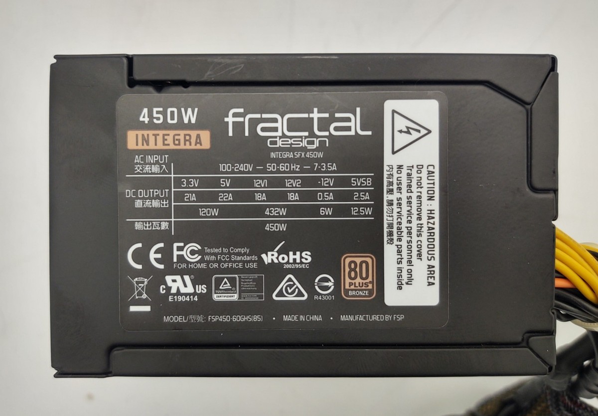 Fractal Design Integra SFX 450W 80 Plus Bronze Desktop Power