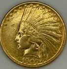 1907 $10 Indian Gold Eagle Full Strike 100% Orig 1st Year of Issue BID NOW!! NR!