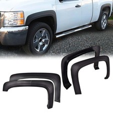 Fender Flare For 2007-2012 2013 Chevy Silverado 1500 2500hd Pocket Rivet Bolt-on