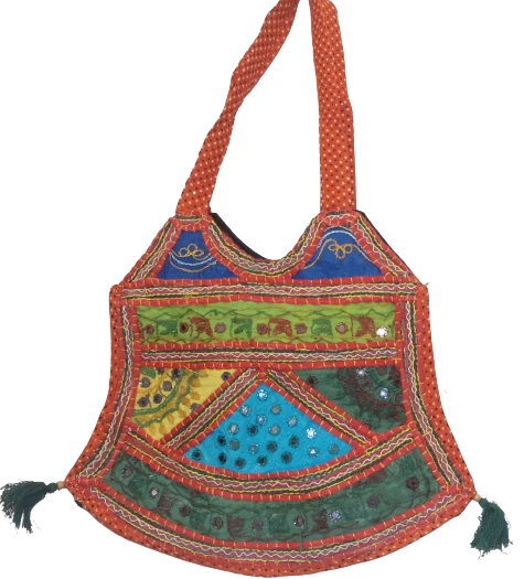 Hand Embroidered Ethnic Tote Banjara bag, Bohemian bag