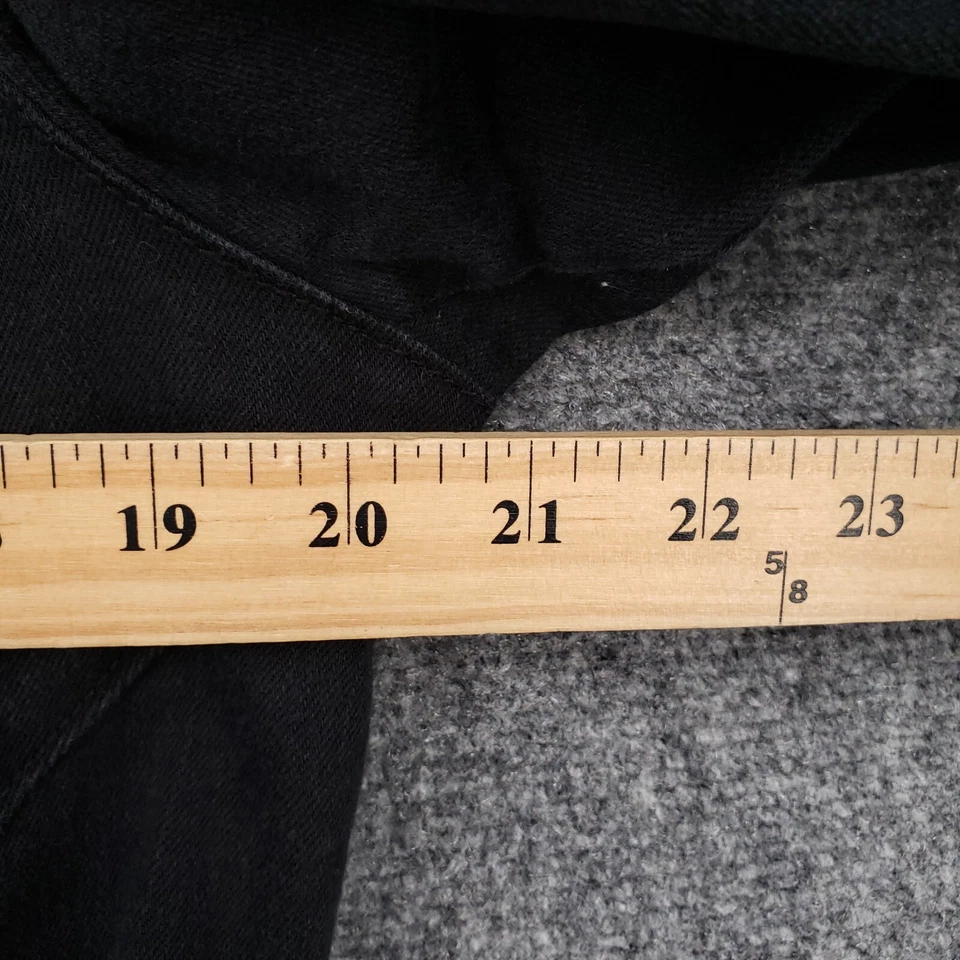 Chaqueta One World para mujer 1X Plus negra manga larga recortada estrás denim Foto 4 de 4