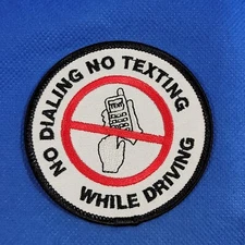 Collectable Patch NO Texting & Driving Patch Sew On Badge