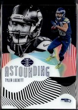 2019 Panini Illusions #AST-TL Tyler Lockett Astounding Blue #/299 Seahawks