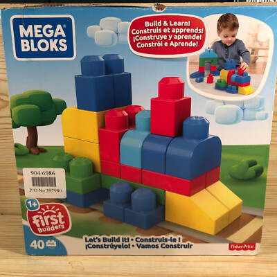 Bloks First Builders Mega Bloks Fisher Price 40 Pieces MEGA BLOKS