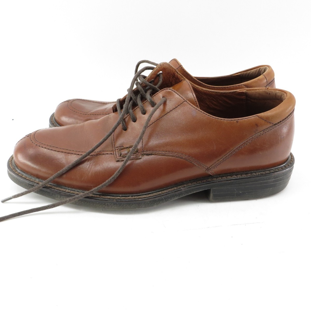 Florsheim Leather Derby Shoes – Cognac Brown – Size 10.5 – Classic Dress Casual Florsheim Men main image 2