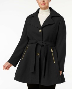 plus size skirted peacoat