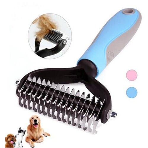 Grooming Brush For Pet Dog Cat Deshedding Tool Rake Comb Fur Remover Reduce Hair - Picture 1 of 15