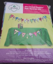 NIP Riley Blake Girl Scout COOKIE TIME Felt Banner Kit KT9113 Pennants 2018