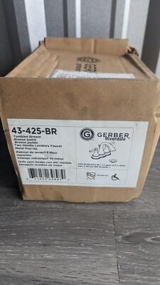 Gerber 43-425-BR 2 Handle Tumbled Bronze Bathroom Faucet
