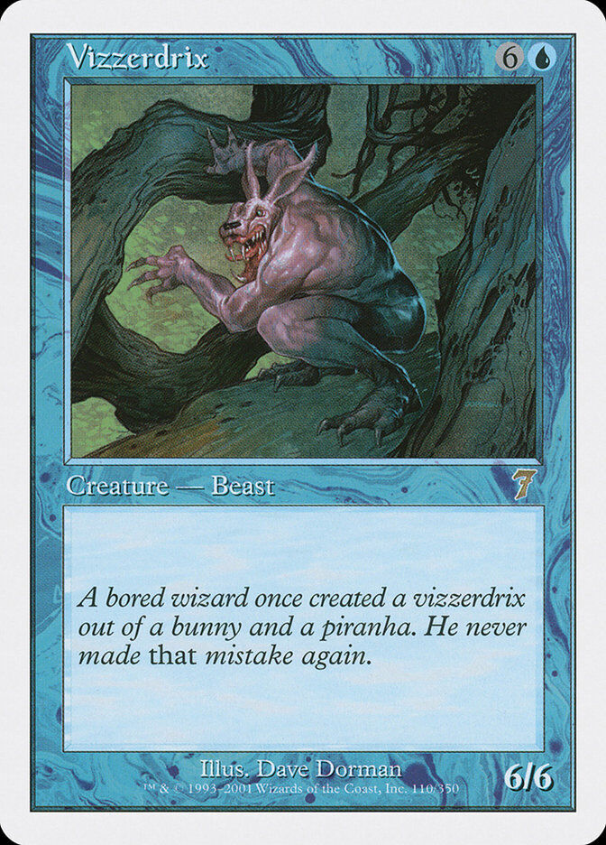 【正規品直輸入】 Vizzerdrix (DMG Damaged | English | Edition 7th Magic MtG | 青