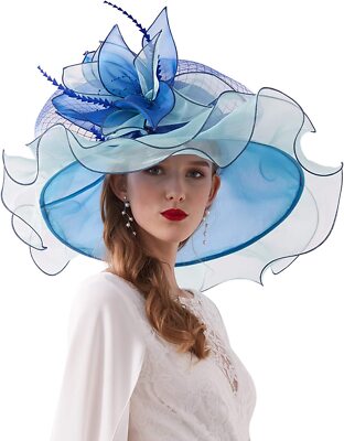ORIDOOR Women Organza Fascinator Church Kentucky Derby Hat  display picture 1