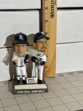Steve & Jason Grilli Detroit Tigers Mini Bobbleheads, NIB