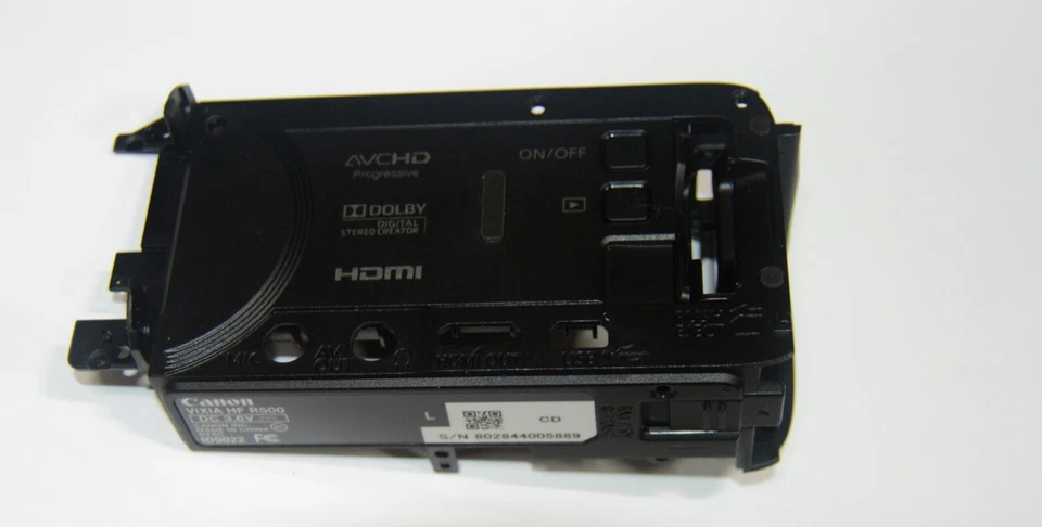 Battery Holder and lateral Body Panel PART FOR Canon Vixia HF R500 Black - Image 2 of 2