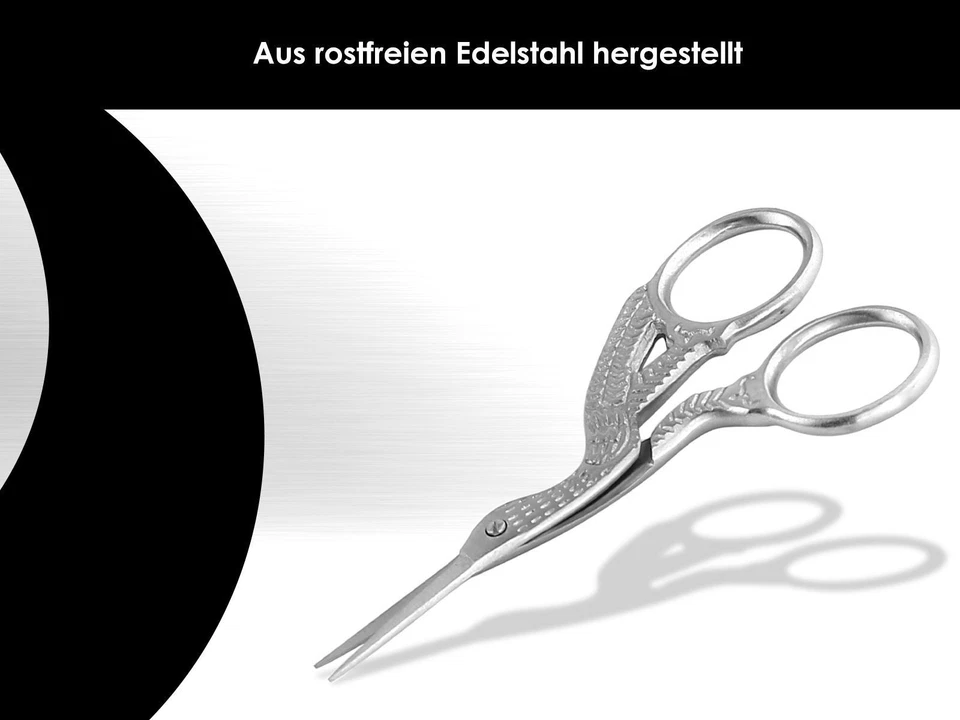 STORCHENSCHERE Stickschere Stoffschere Schneiderschere NÄHSCHERE Edelstahl - Bild 4 von 4