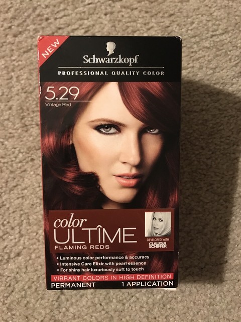  Schwarzkopf  Ultime  Hair  Color  Cream  5 29 Vintage Red  
