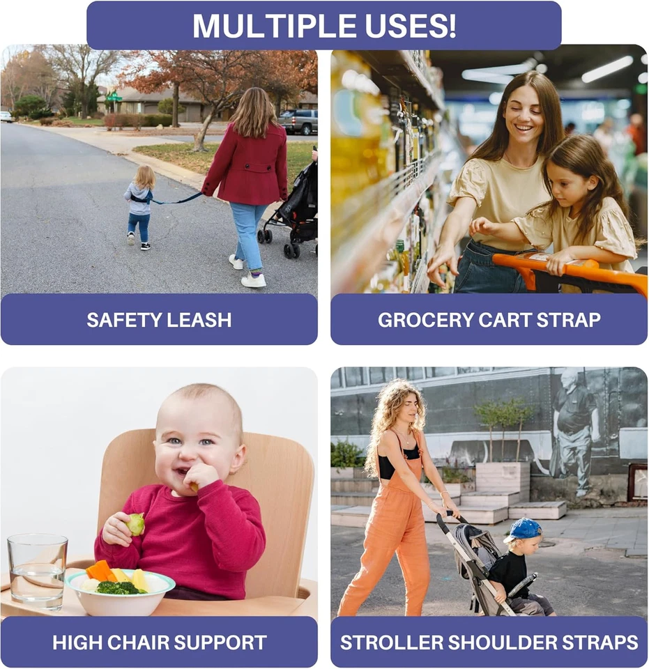 Поводок и ремень безопасности для детей ясельного возраста — держите детей и младенцев близко — мягкие  - Изображение 2 из 4