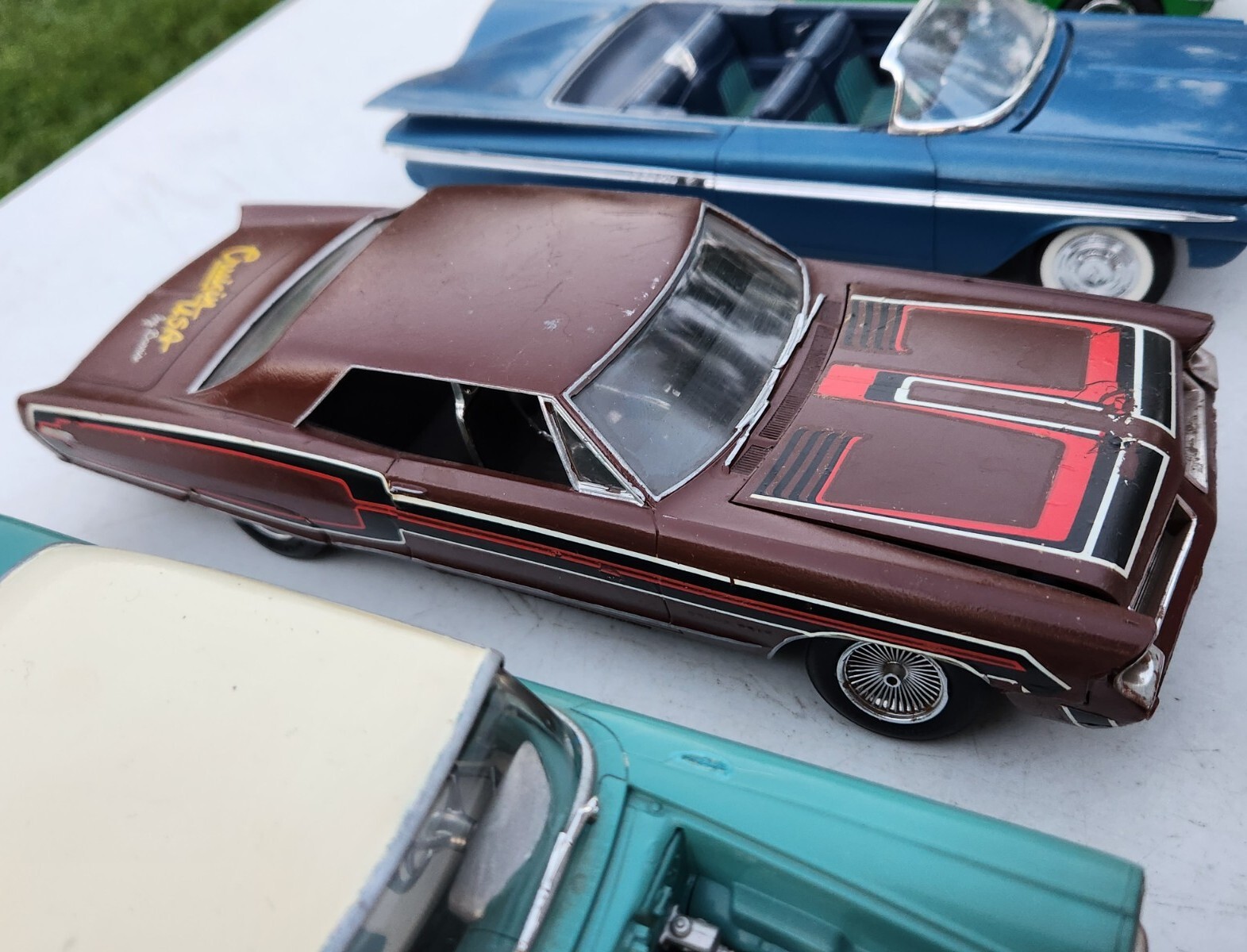 Vintage Plastic Model Kits Built Junkyard Parts LOT of 20 NO RESERVE