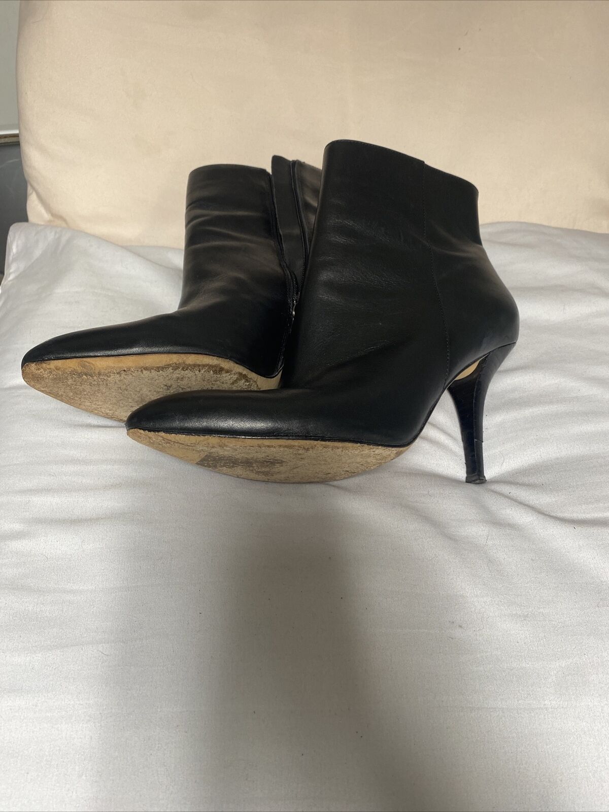 Leather Via Spiga Black Boots Size 8 - image 4