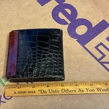 1950’s Rex 5th Avenue Vintage Ladies Powder Compact-leather With Lucite Mirror