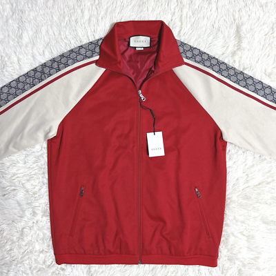 GUCCI Oversize Technical Jersey Track Jacket & Pants Size M GG