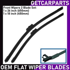 Front Wiper Blades (26" + 18") for BMW 7 Series (F01, F02) 2008-2016 Exact Fit