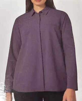 NWT Modern Ambition Women's Violet Purple Travel Shirt Size Medium