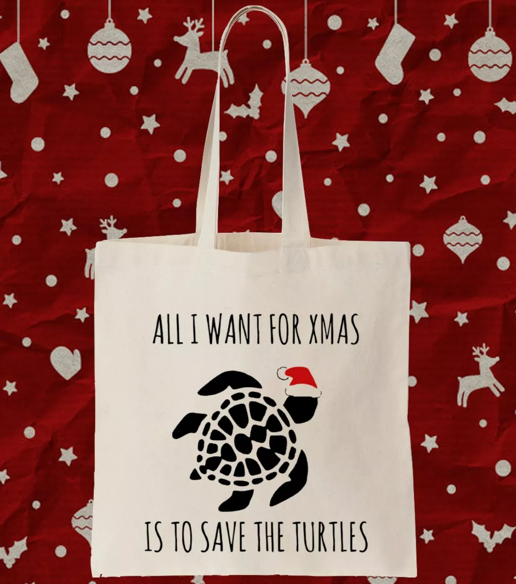 Christmas Save The Turtles VSCO Girl Tote Bag eBay
