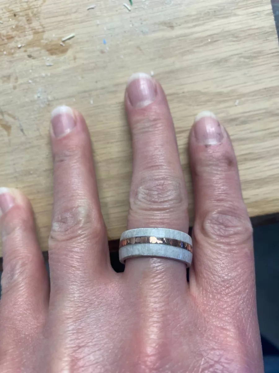 Handmade antler shop rings
