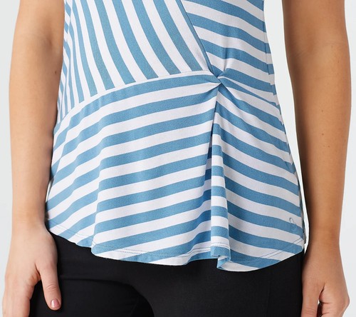 Cuddl Duds CD Softwear Stretch Twist Front Tank Black Small S - Picture 3 of 4
