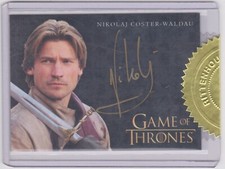 2014 GAME OF THRONES NIKOLAJ COSTER WALDAU AS JAIME LANNISTER AUTOGRAPH CARD EXC