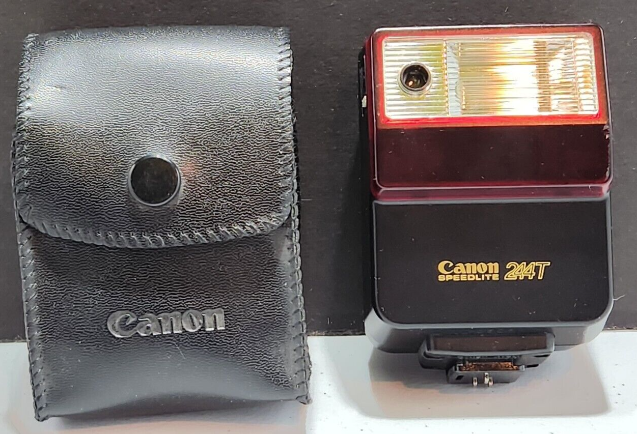 Vintage Canon Speedlite 244T Flash Attachment eBay