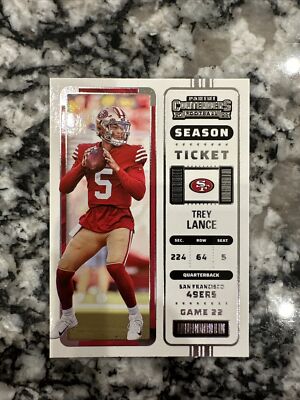 2022 Panini Contenders - Season Ticket #82 Trey Lance