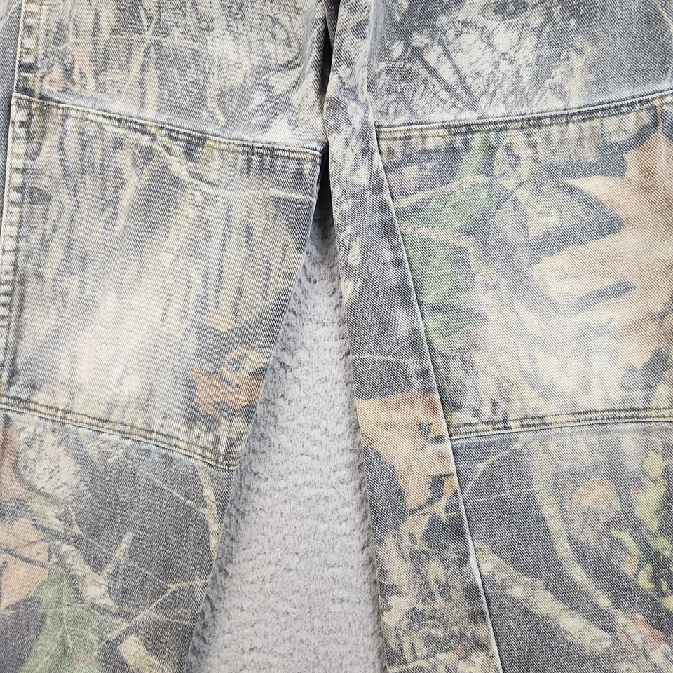 Винтажные джинсы Wrangler для мальчиков 8 стандартных камуфляжных выцветших джинсов с двойным коленом из мшистого дуба для охоты - Изображение 2 из 4