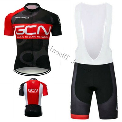Herren GCN Fahrradtrikot Rennrad Fahrradbekleidung Short Hemd Lätzchen Gel Hose
