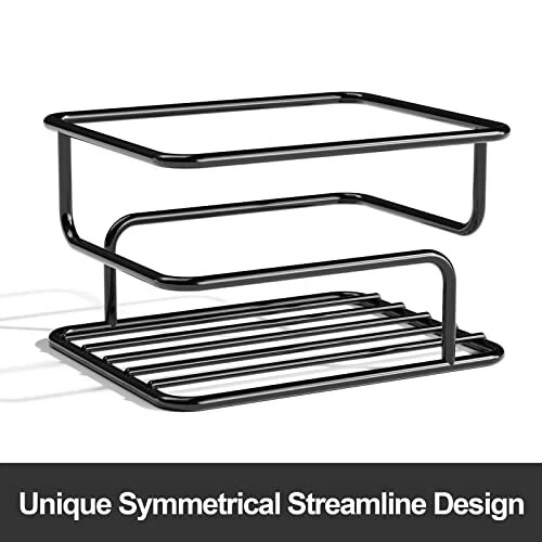 Shower Caddy Hanging Over Head, Bathroom Shower Organizer Shower Rack Black