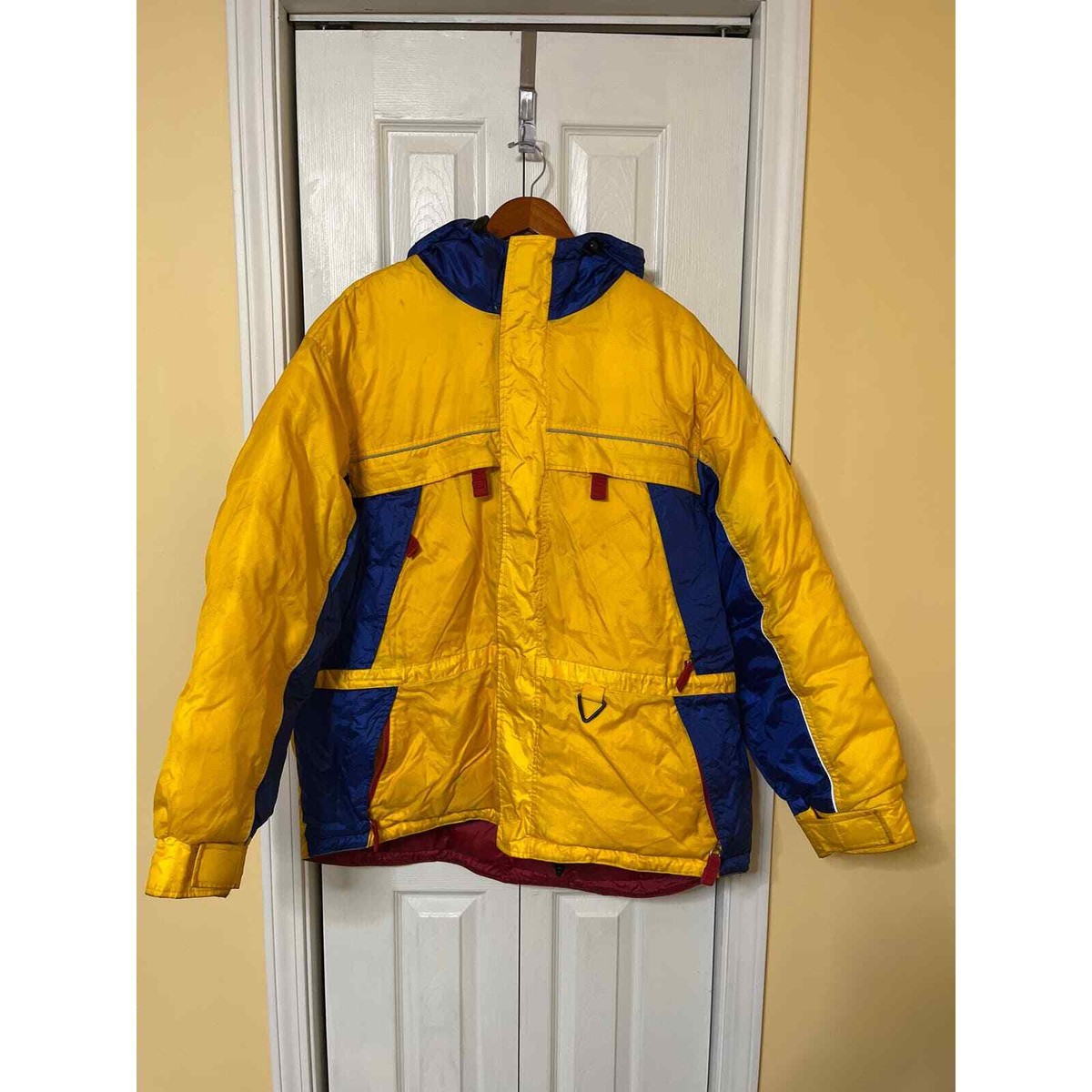 Vintage 90's Tommy Hilfiger Yellow Down Expedition Jacket Vintage 90's Tommy Hilfiger Yellow Down Expedition Jacket